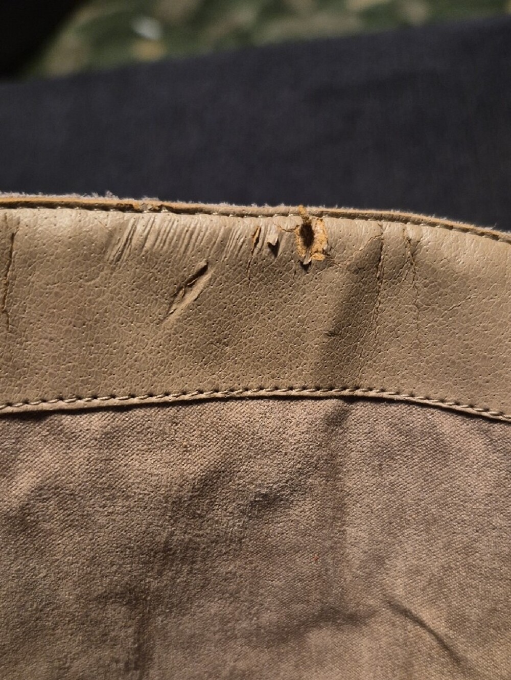 Franco Sarto Taupe Suede Over-the-Knee Boots with Braided Panel - Picture 8 of 9